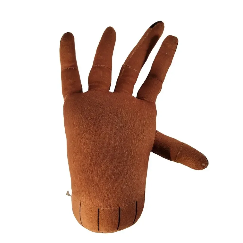 The Addams Family Thing Hand Plush Toy Brown with Stitches 9 Inch Halloween